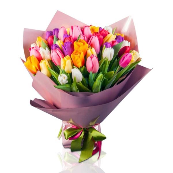 Colorful Tulips Bouquet