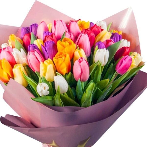 Colorful Tulips Bouquet