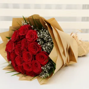 Hand Bouquet of Bewitching Red Roses